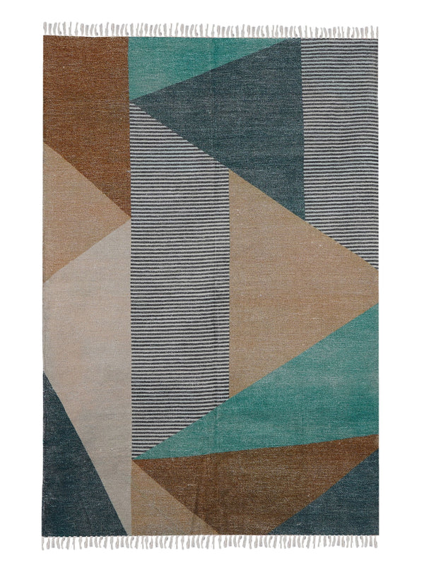 Flerfarvet Printed Rug