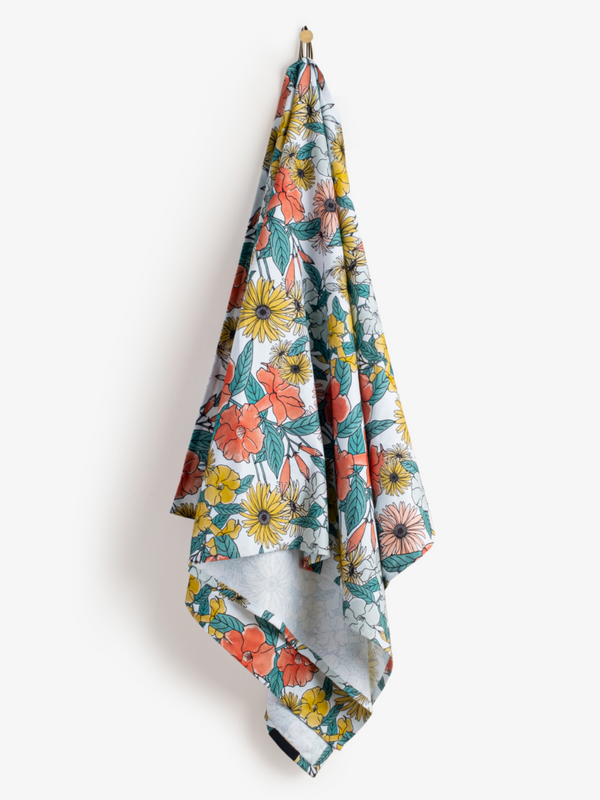 Flora Printed Beach Towel