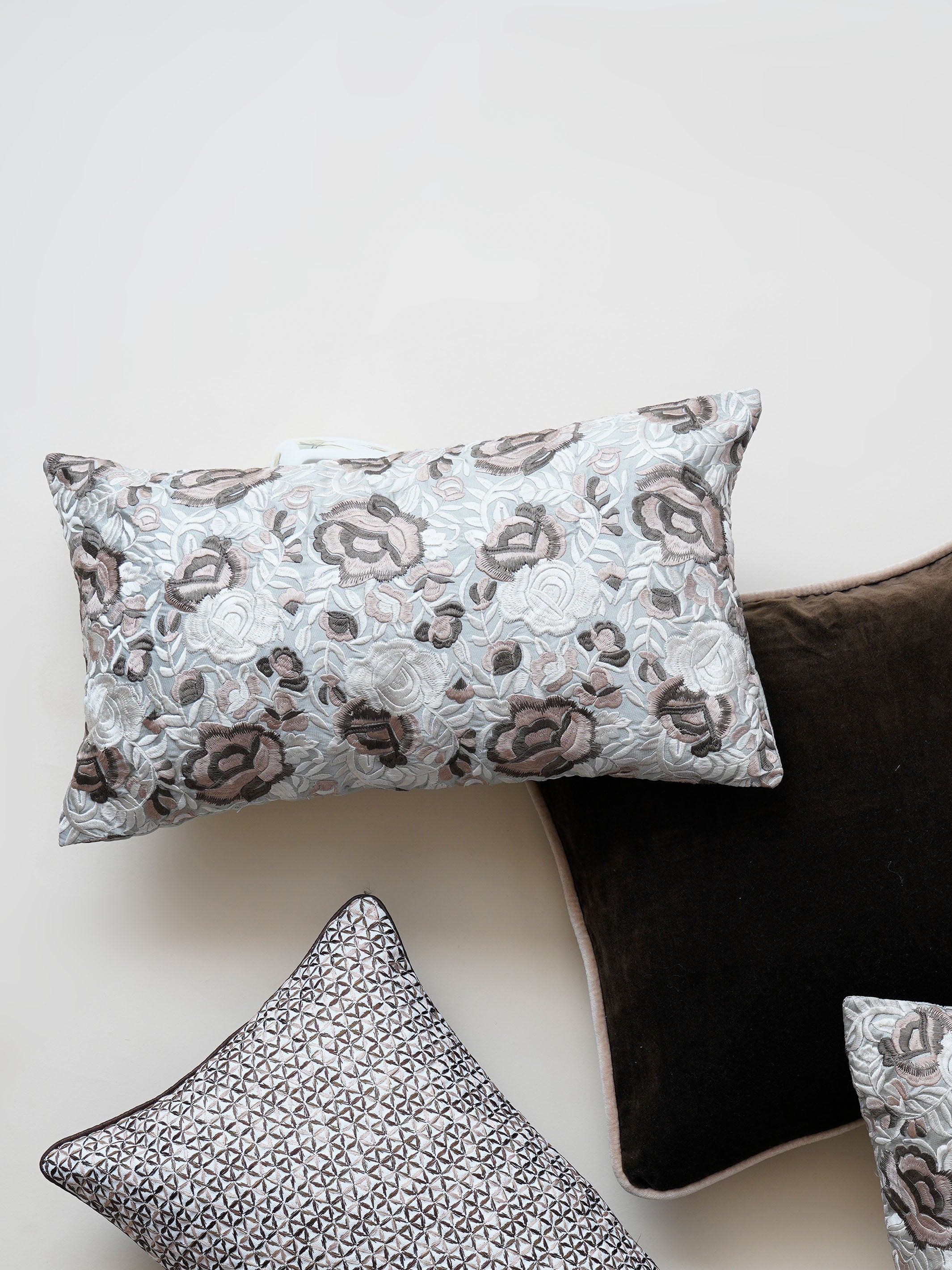 Cushion Cover - Floral Embroidered
