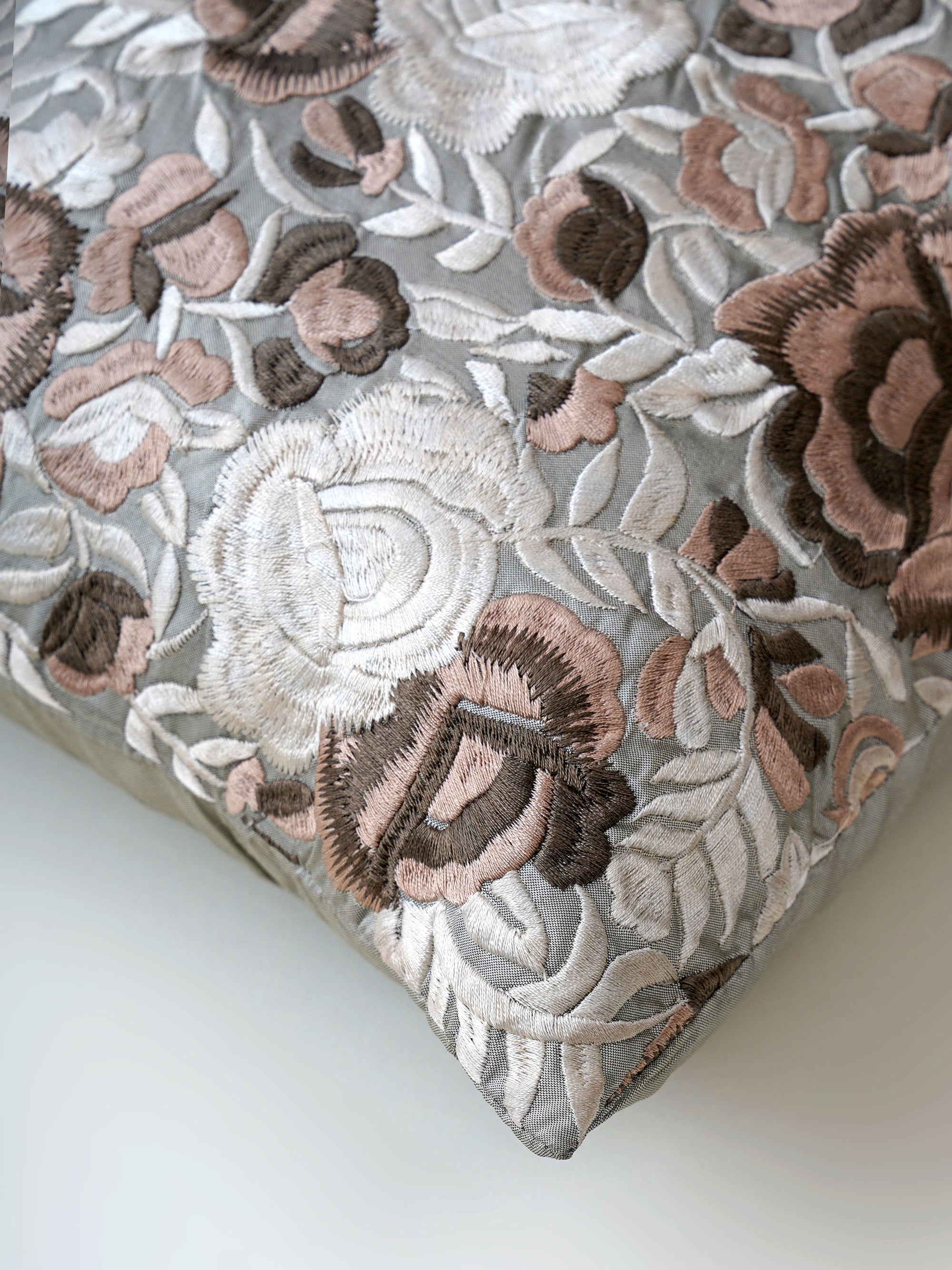 Cushion Cover - Floral Embroidered