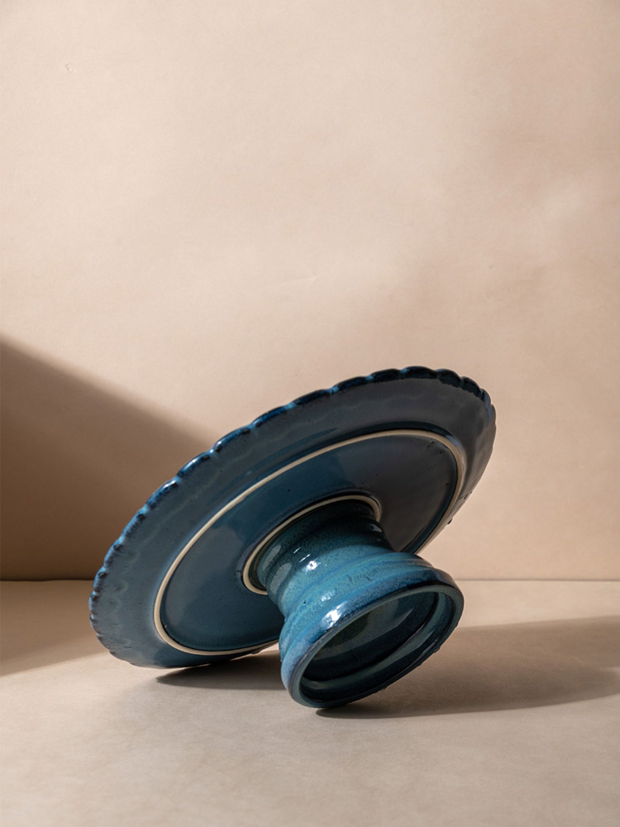 Flower Cake Stand Ceramic