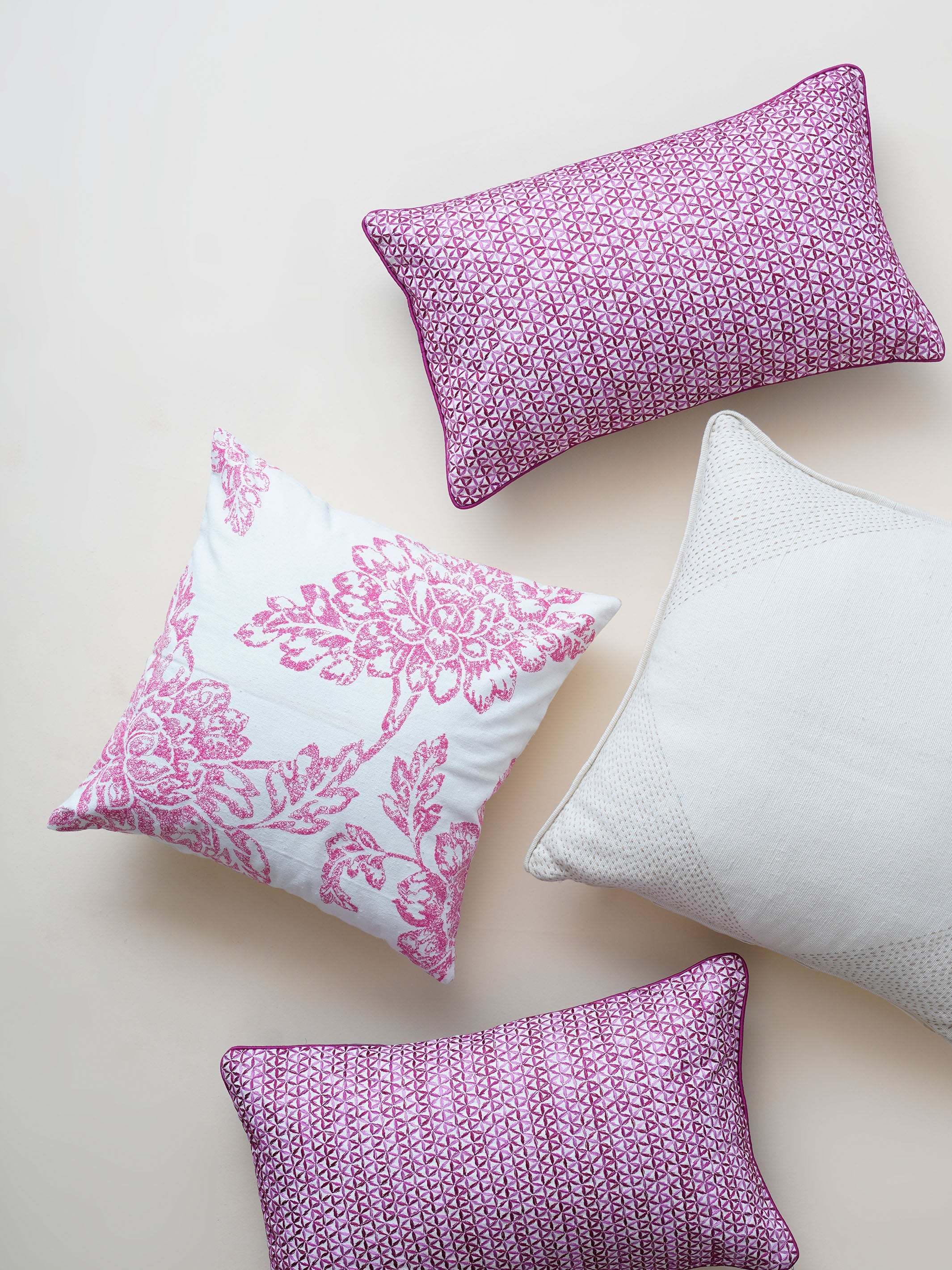 Cushion Cover - Floweret Embroidered