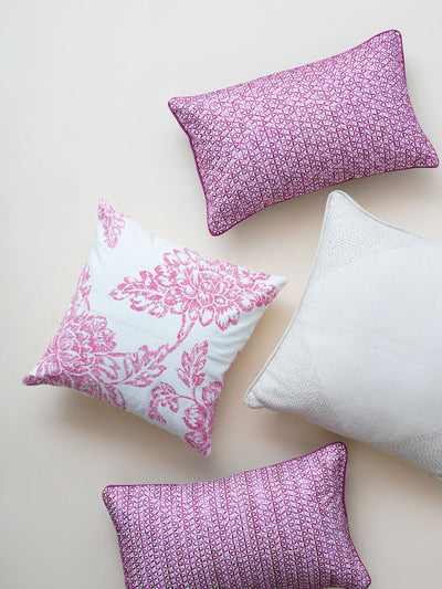 Floweret Embroidered Cushion