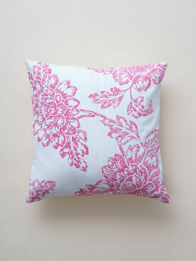 Floweret Embroidered Cushion