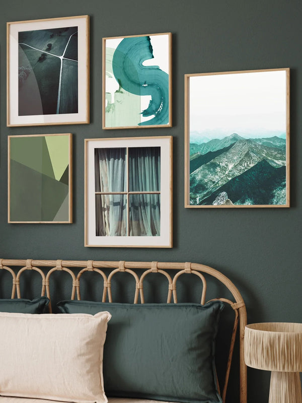 Wall Prints - Green Movement I