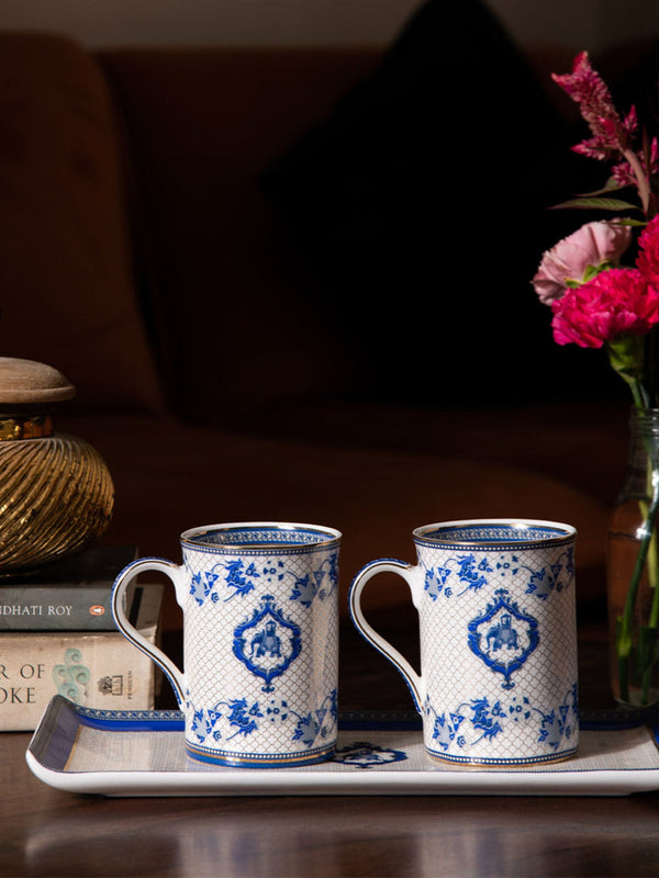Gaj Gamini Gift Set - Platter & 2 Mugs