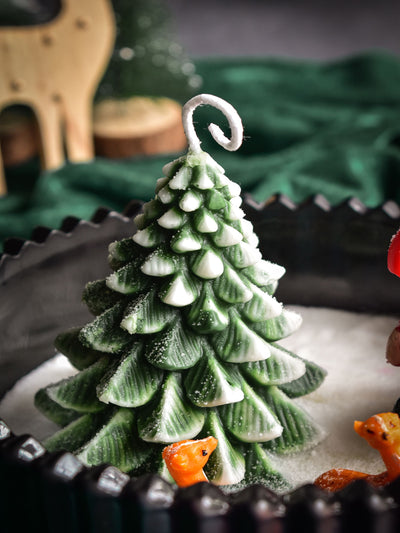 Gnome & Christmas Tree Candle