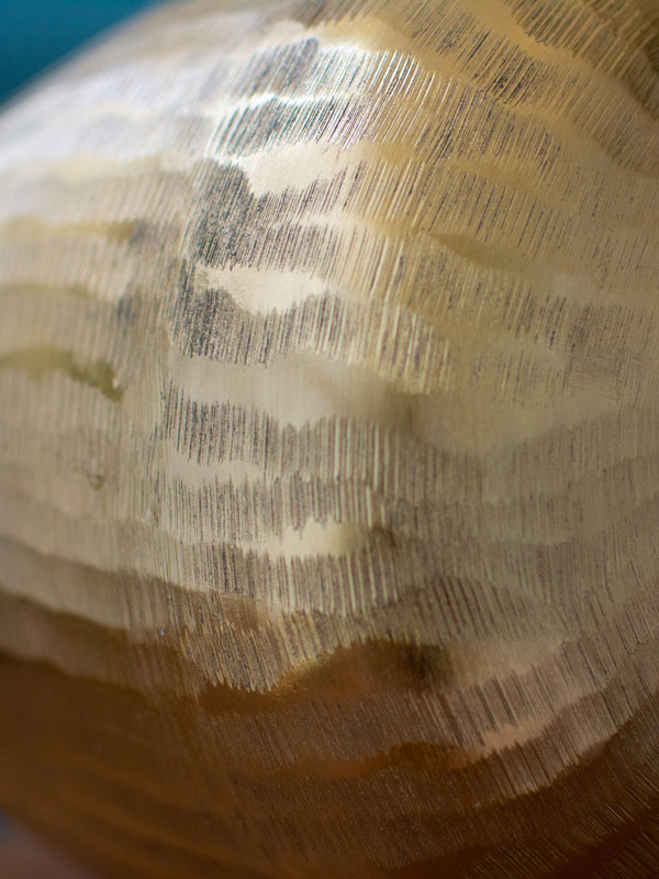 Gold toned Textured Handcrafted Planter Large