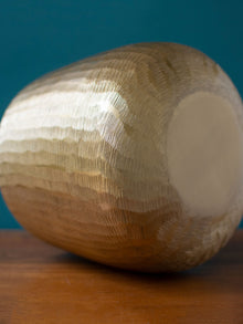 Gold toned Textured Handcrafted Planter Large