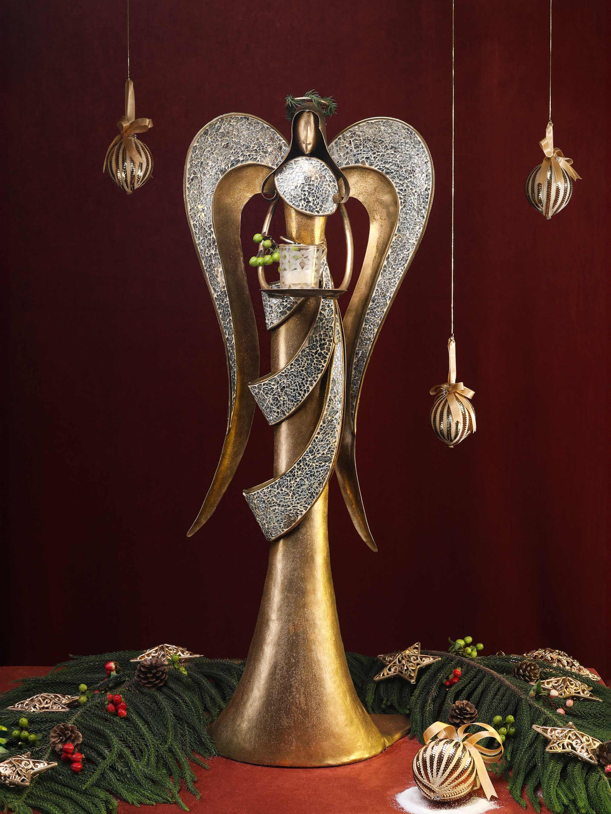 Golden Mosiac votive Angel