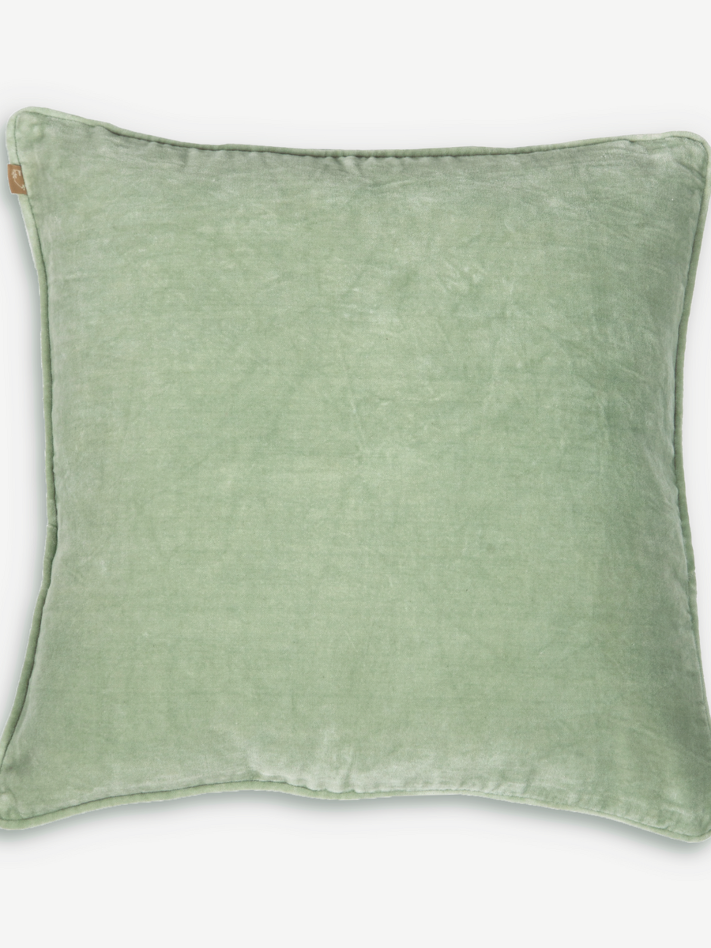 Cushion Cover - Seafoam Green Velvet Euro Sham