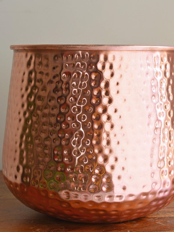 Hammered Copper Planter