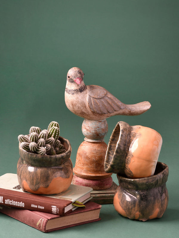 Modern Ceramic Dripped Planter