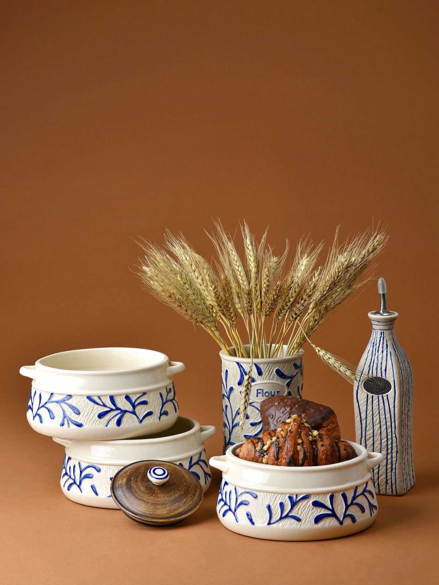Hand Carved Ceramic Bowl