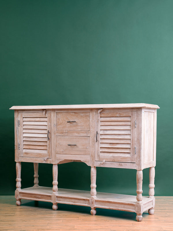Hand Crafted Beaded Wooden Cabinet