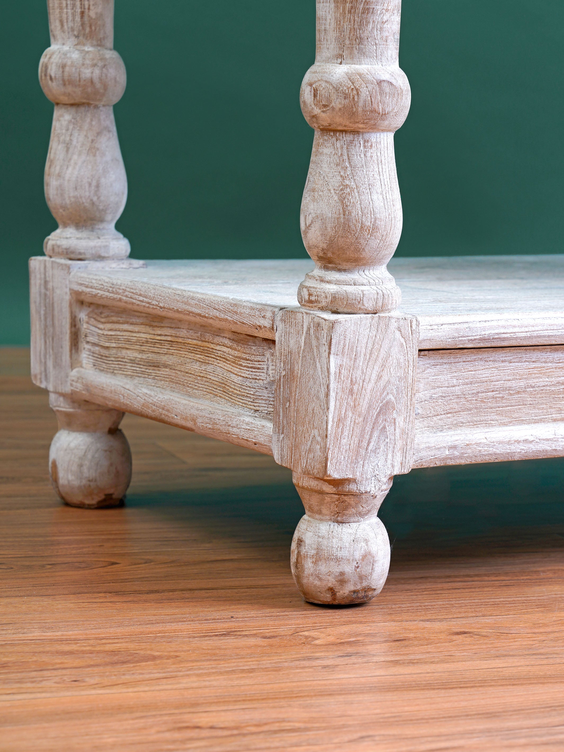Hand Crafted Beaded Wooden Cabinet