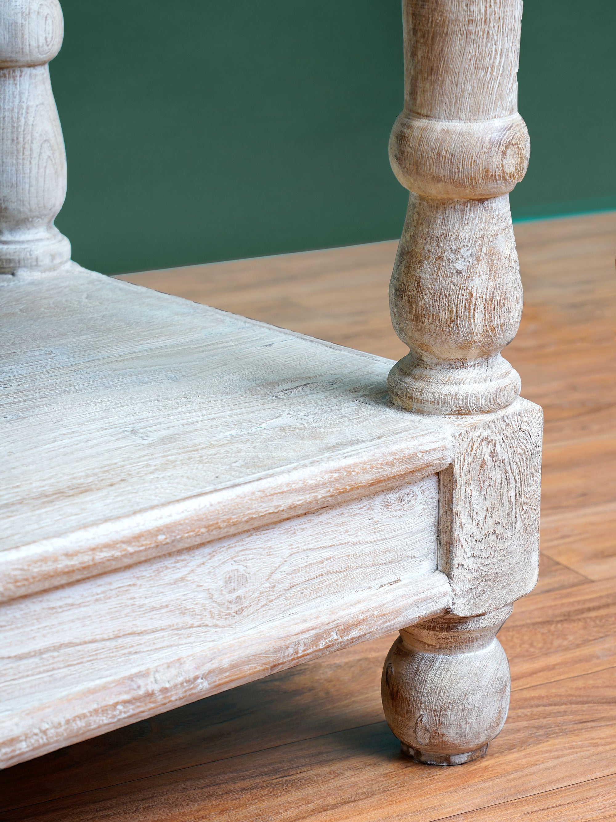 Hand Crafted Beaded Wooden Cabinet