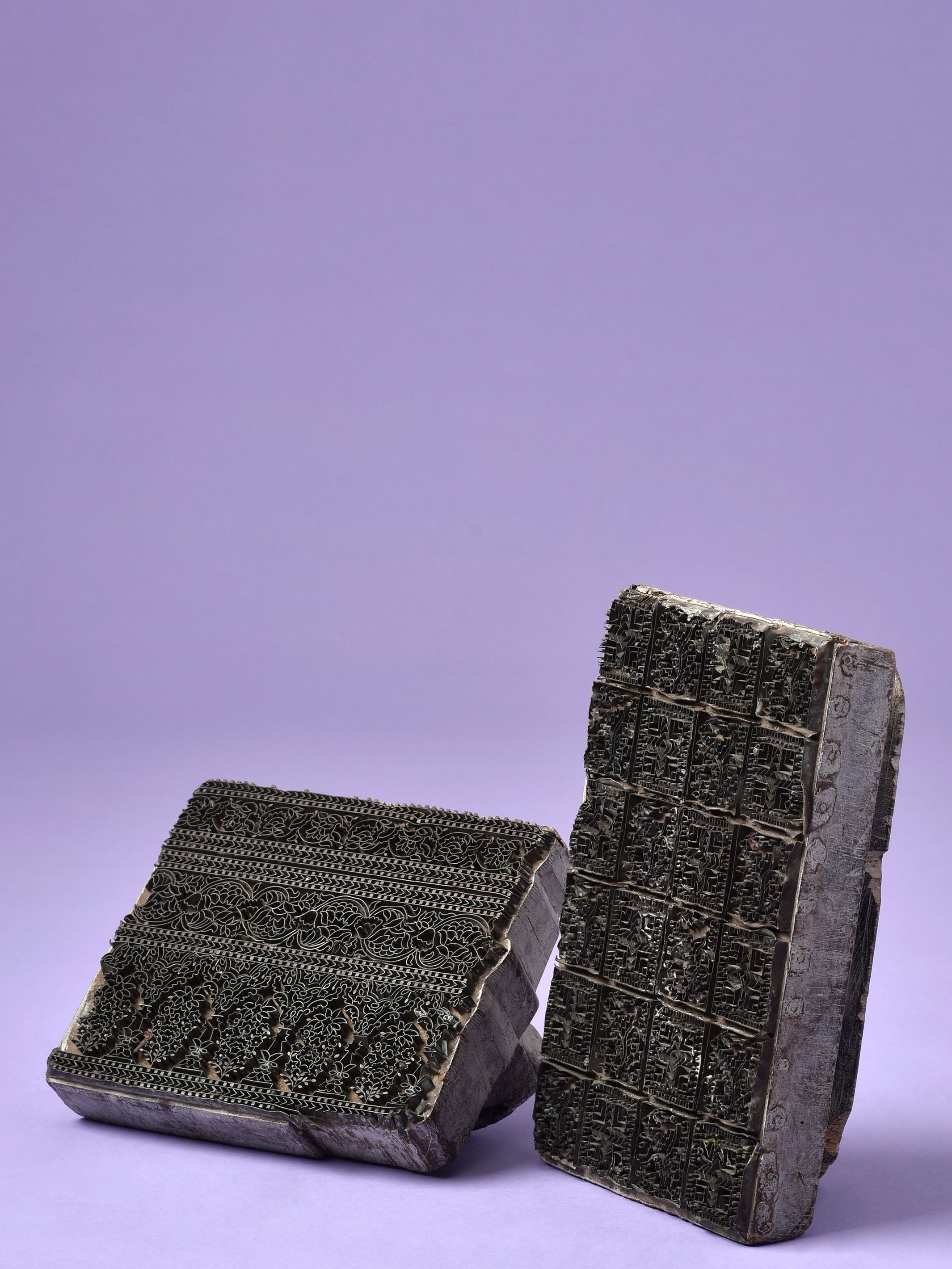 Engraved Wood & Brass Block