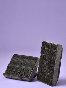 Engraved Wood & Brass Block