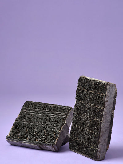 Engraved Wood & Brass Block