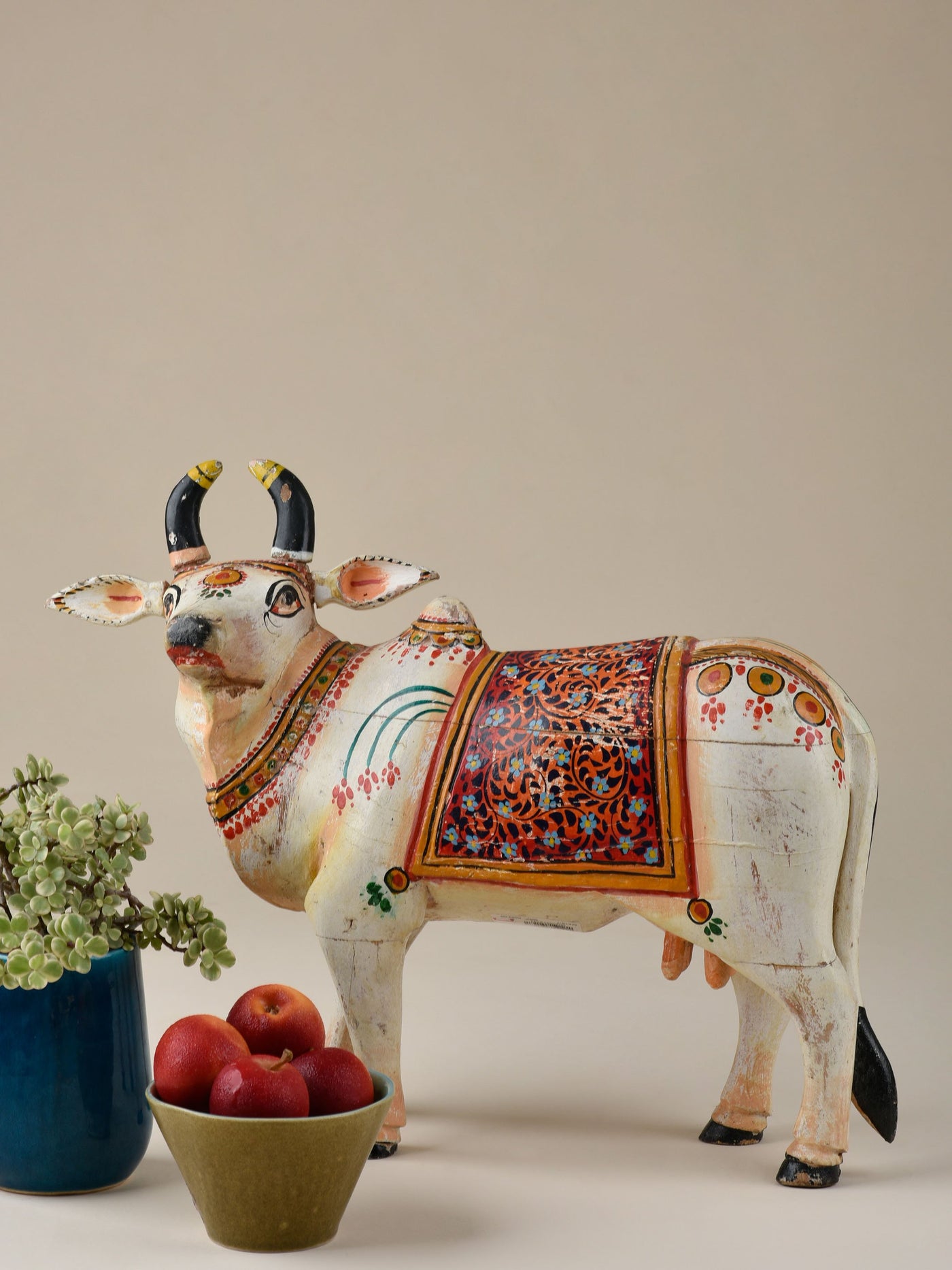 Handcarved & Painted Cattle