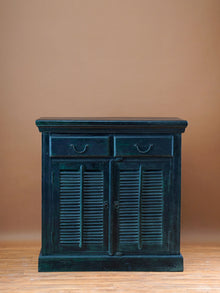 Handcarved Beadboard Cabinet