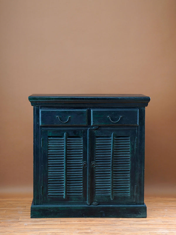Handcarved Beadboard Cabinet