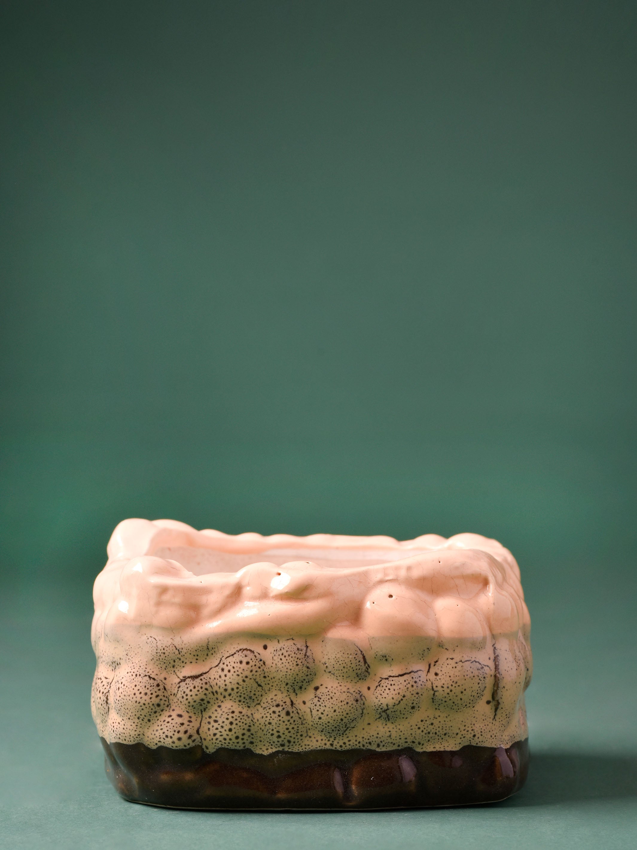 Beaded Square Ceramic Planters