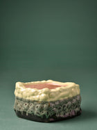 Beaded Square Ceramic Planters