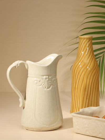 Handcrafted European Ceramic Pitcher