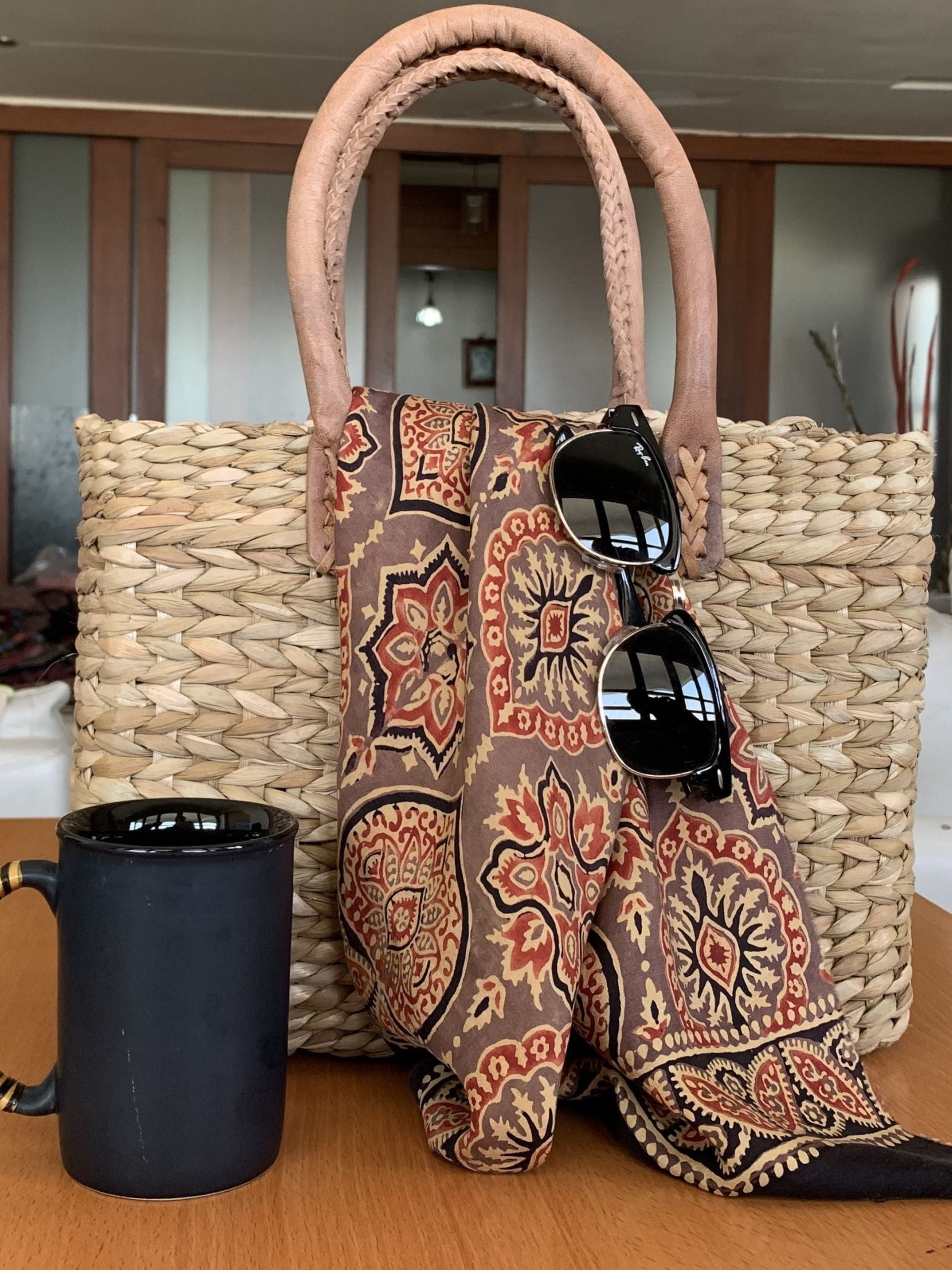 Handmade Bulrush Grass Bag