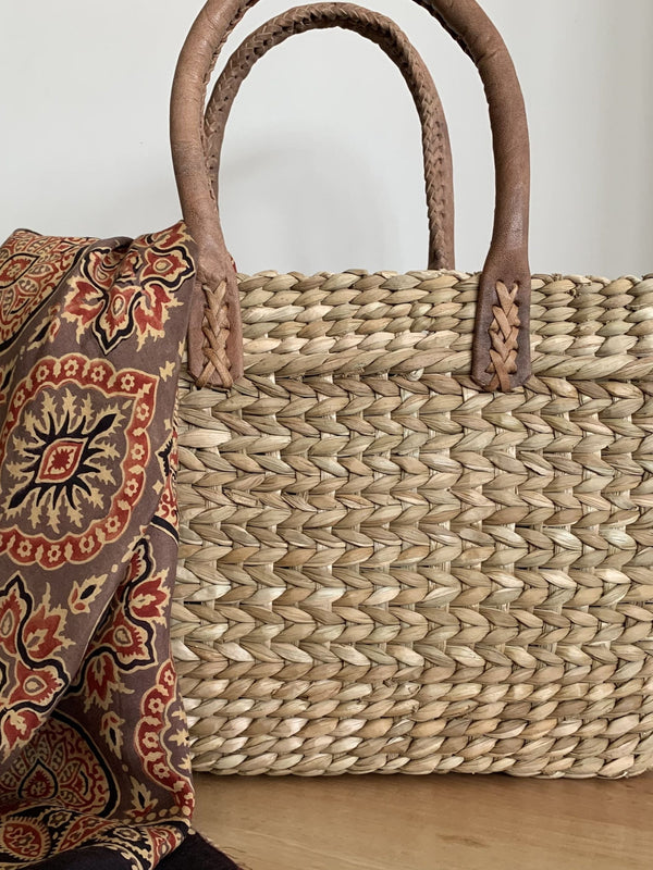 Handmade Bulrush Grass Bag
