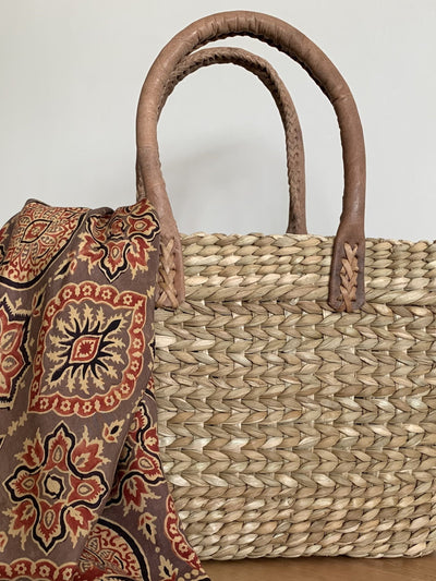 Handmade Bulrush Grass Bag