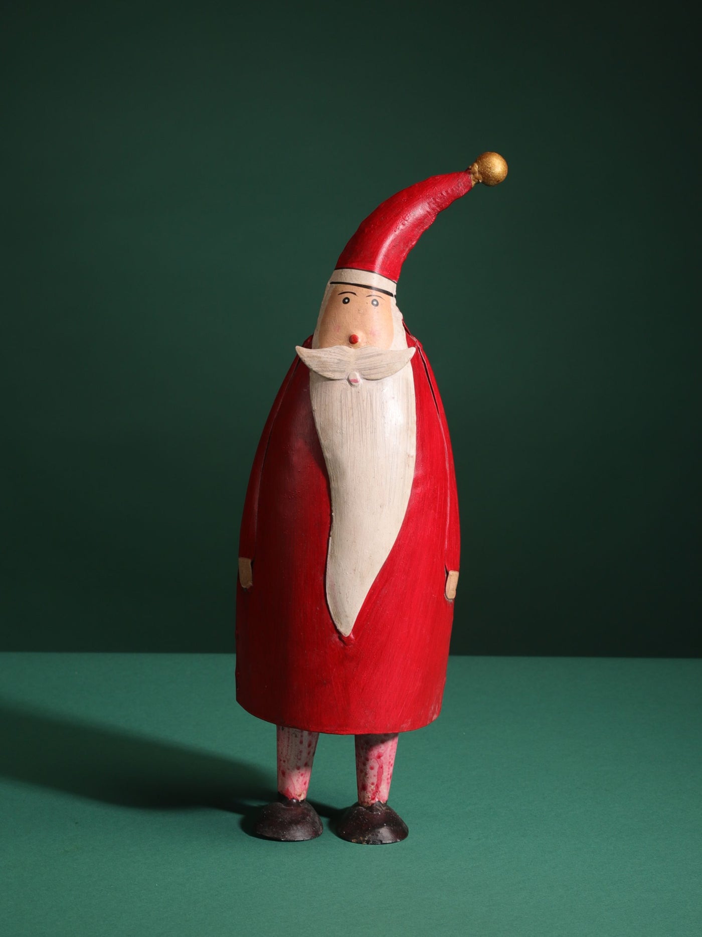 Handpainted Figure Santa Red