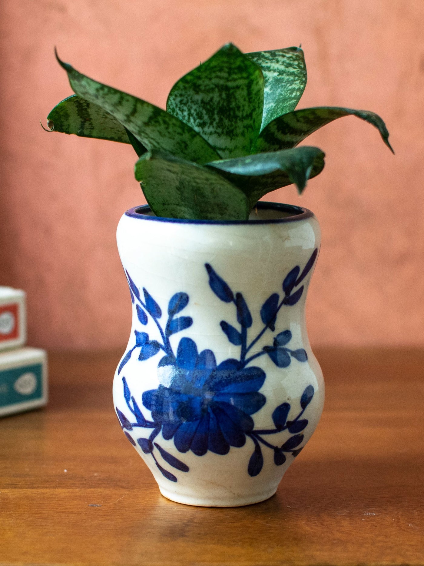 Handpainted Floral Ceramic Succulent Planter