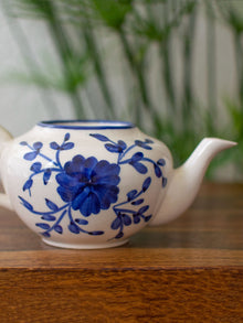 Handpainted Floral Ceramic Teapot Planter