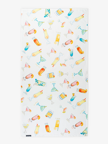Happy Hour Printed Beach Towel