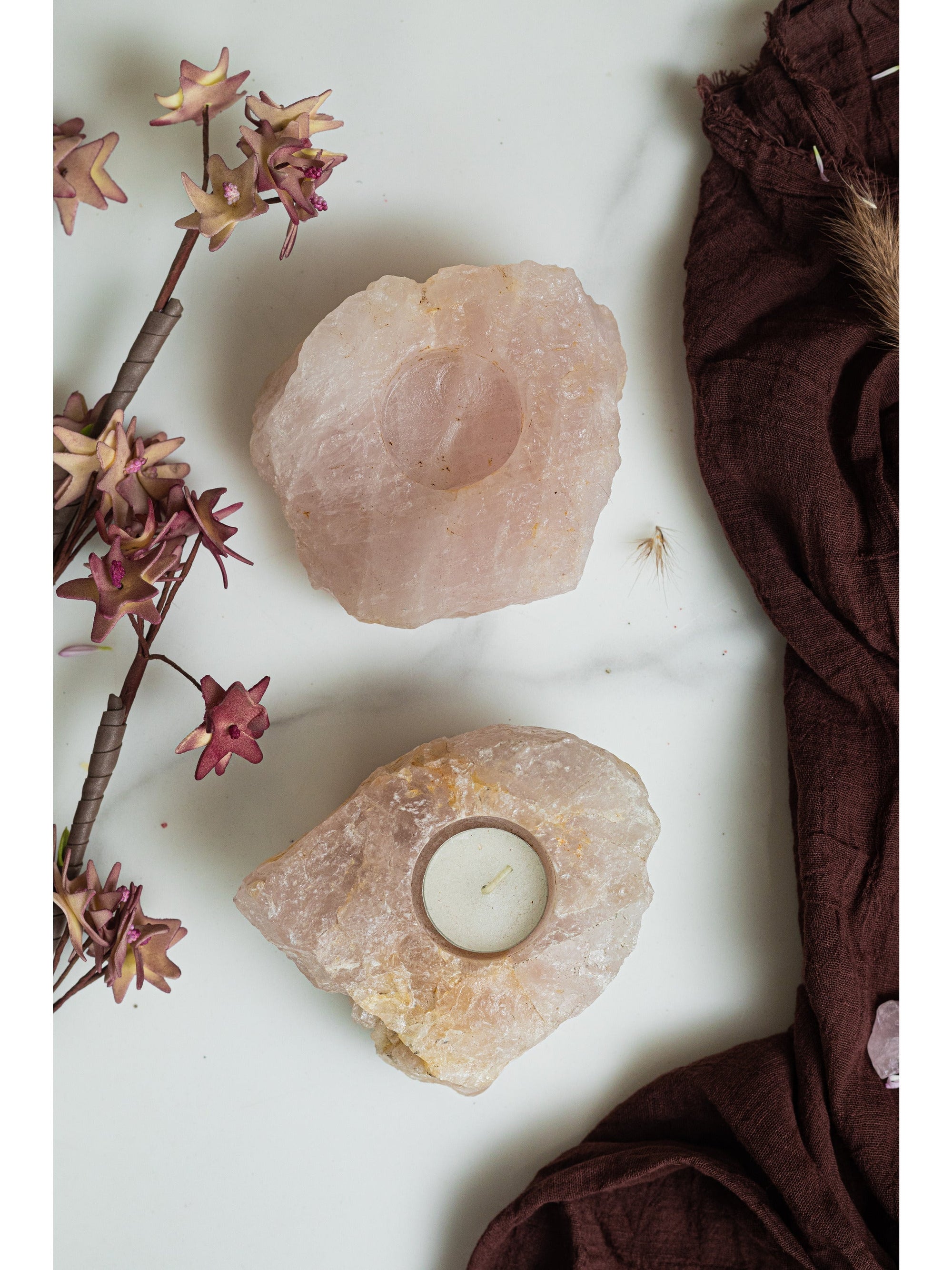 Healing Candle Rose Quartz