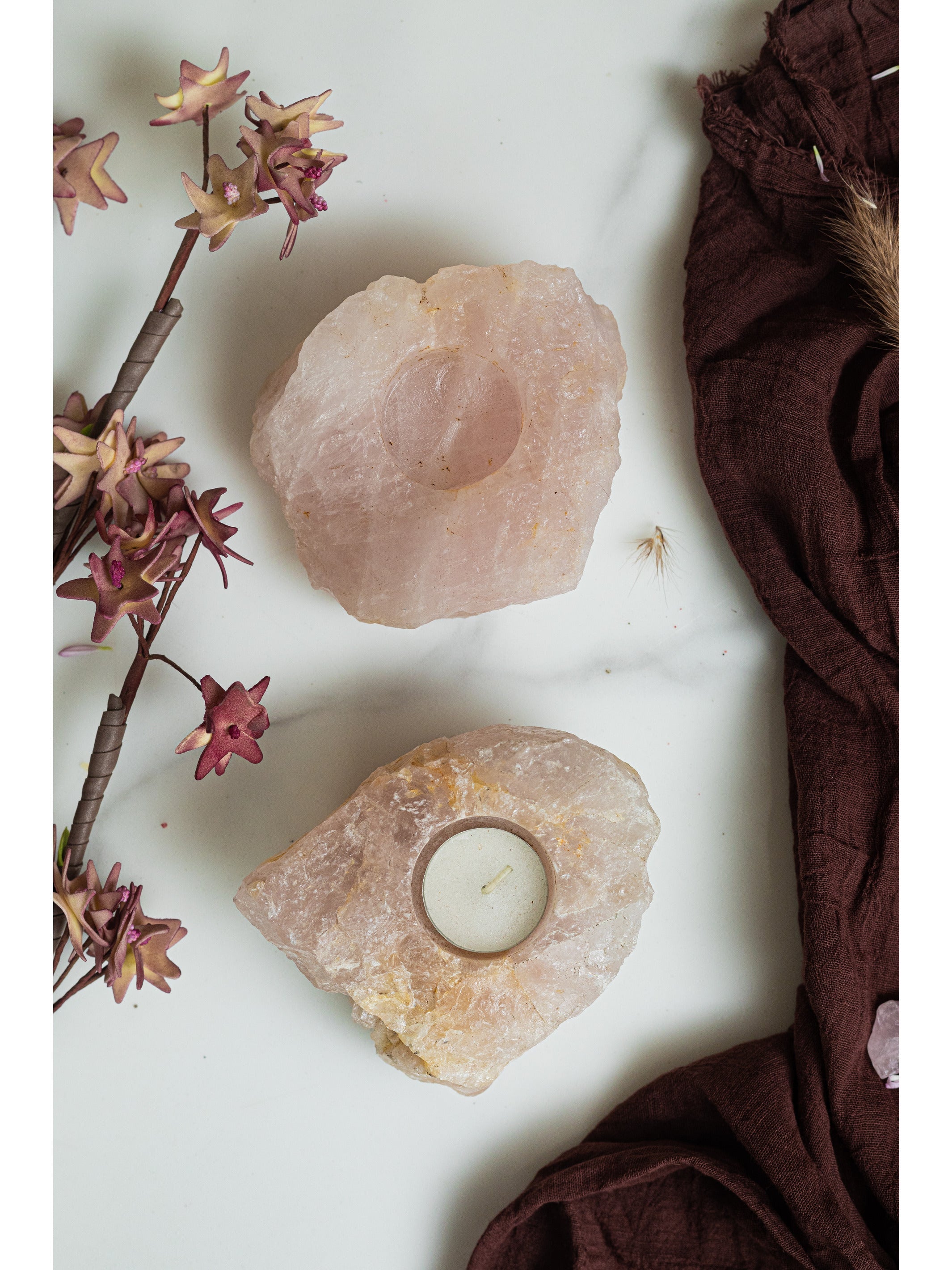 Healing Candle Rose Quartz