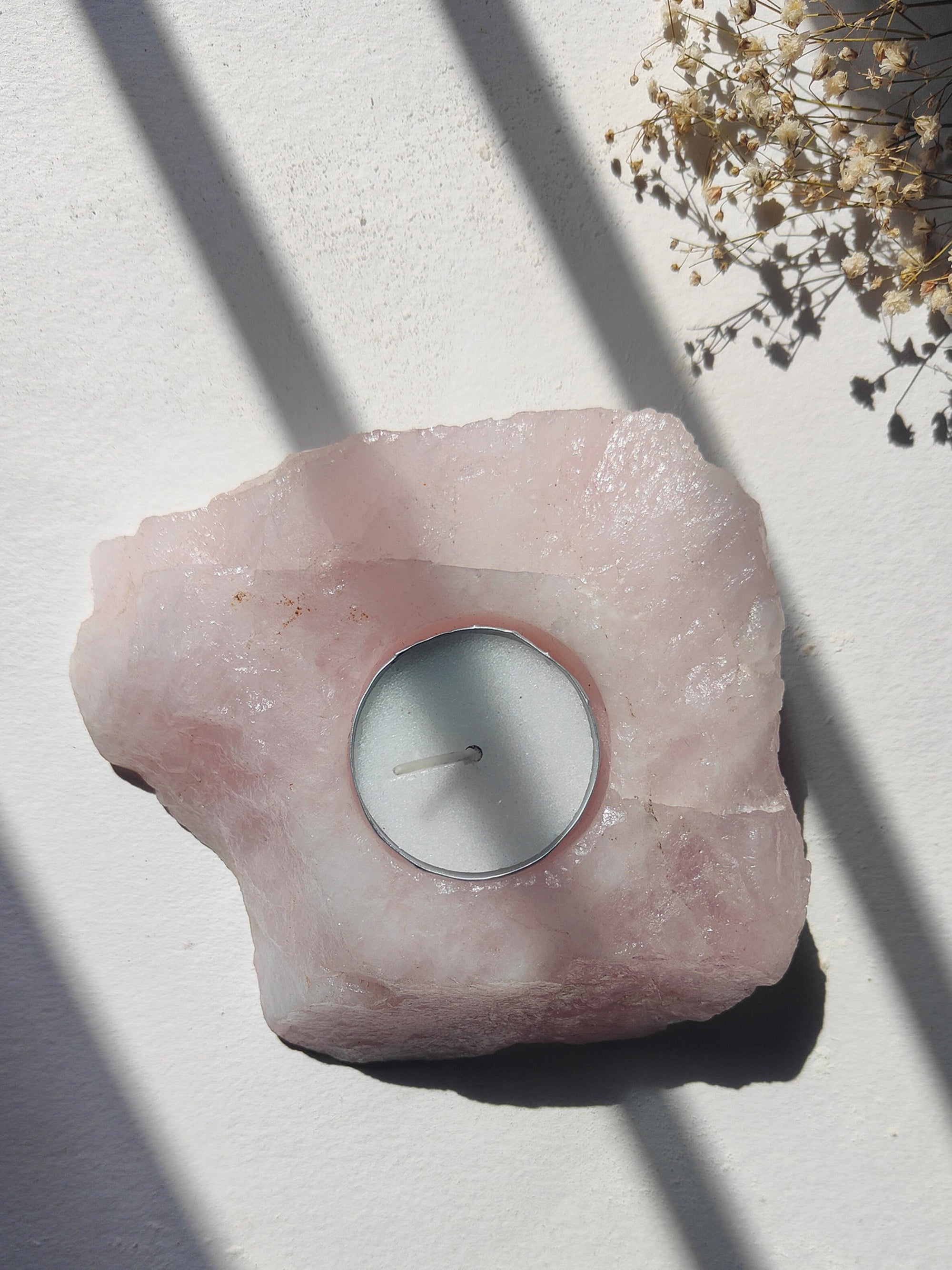 Healing Candle Rose Quartz