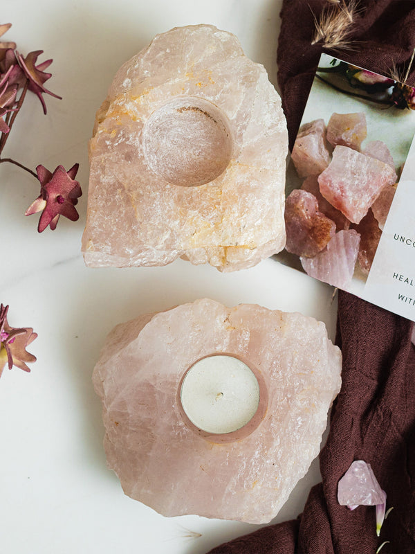Healing Candle Rose Quartz
