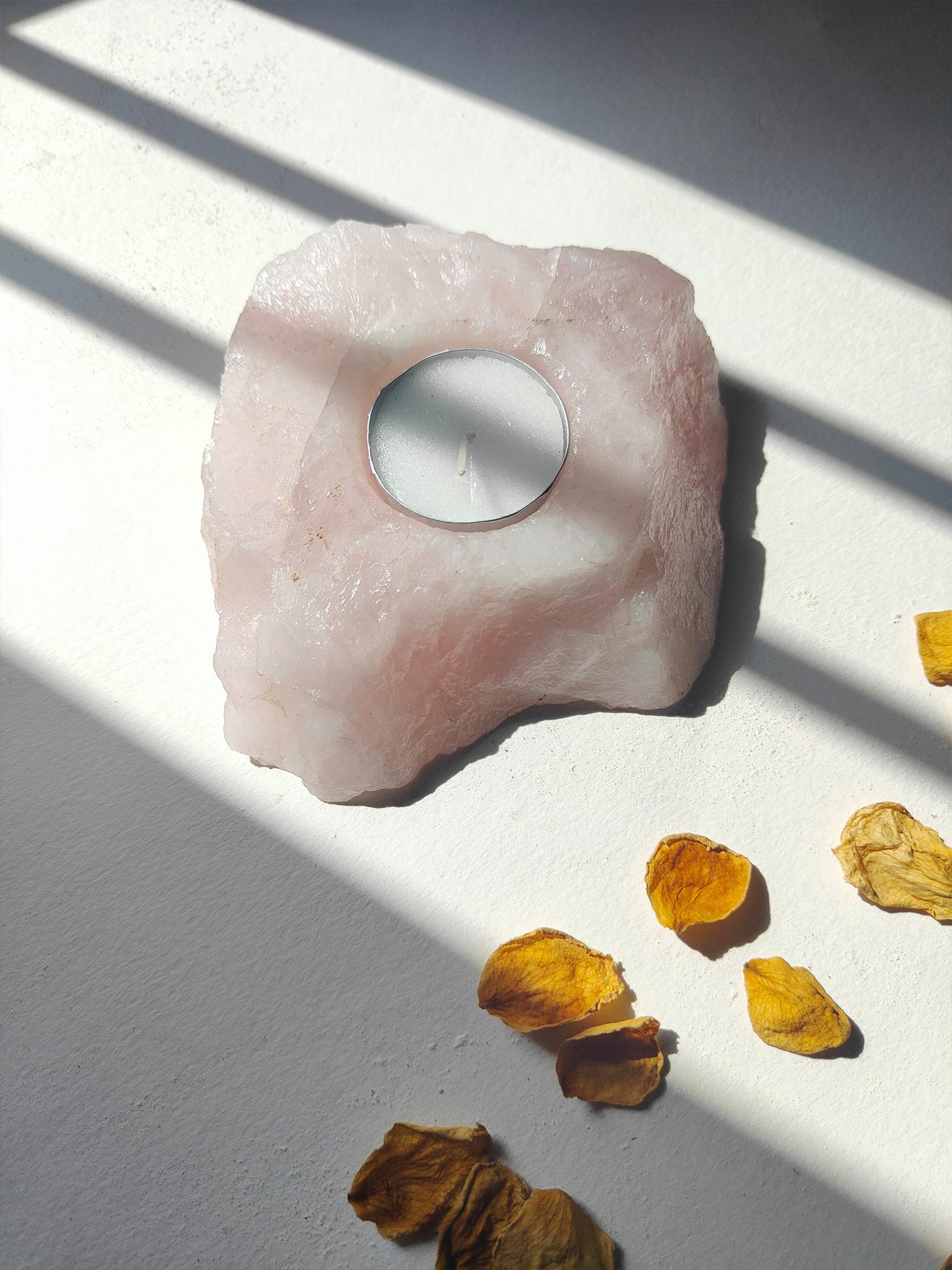 Healing Candle Rose Quartz