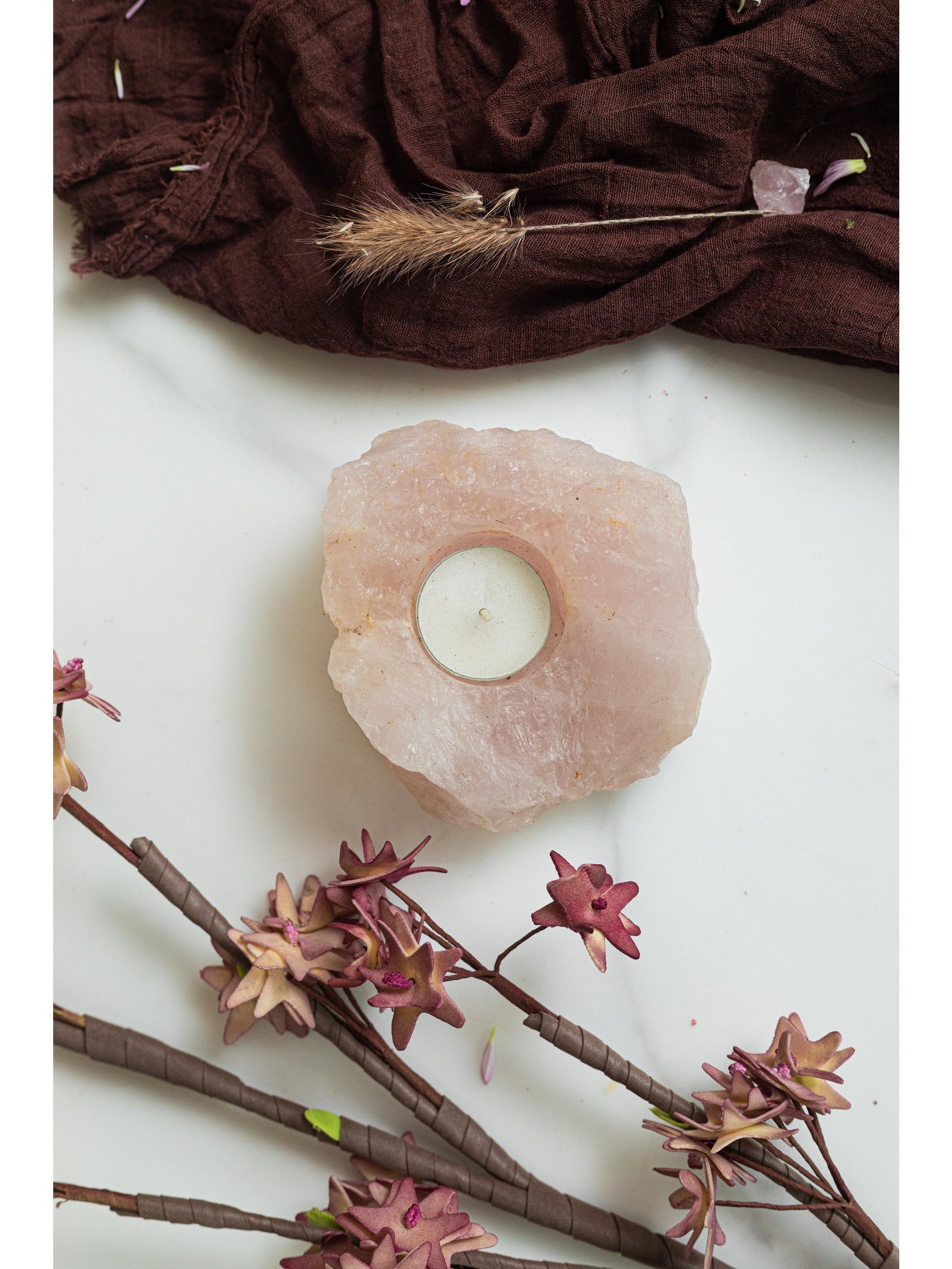 Healing Candle Rose Quartz