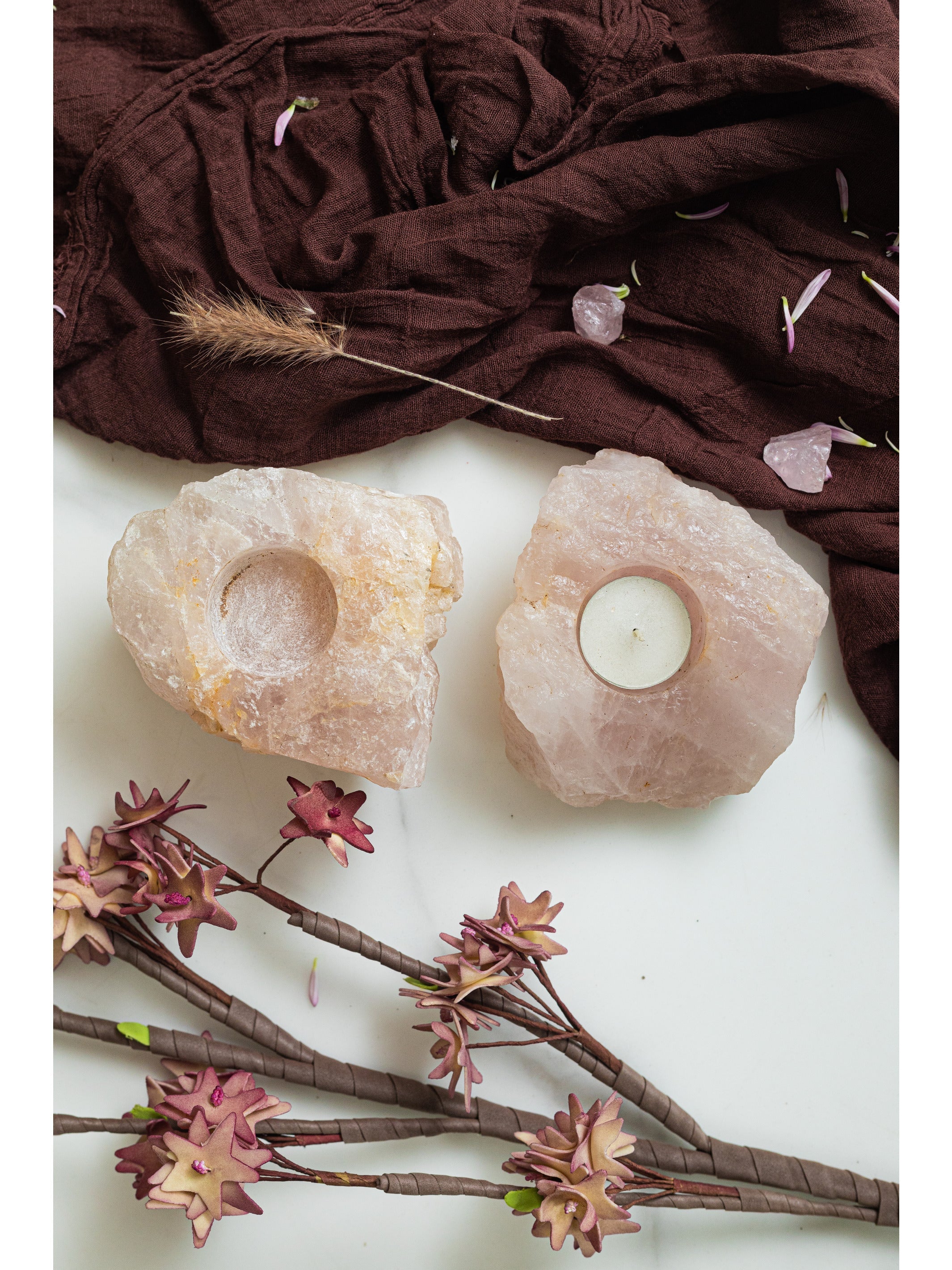 Healing Candle Rose Quartz