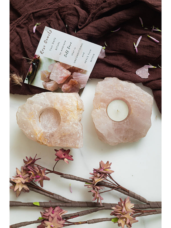 Healing Candle Rose Quartz
