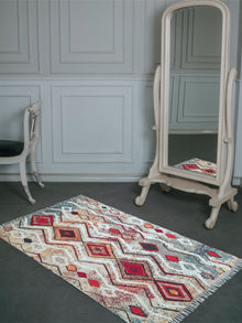 Heriz Embroidered Cotton Rug