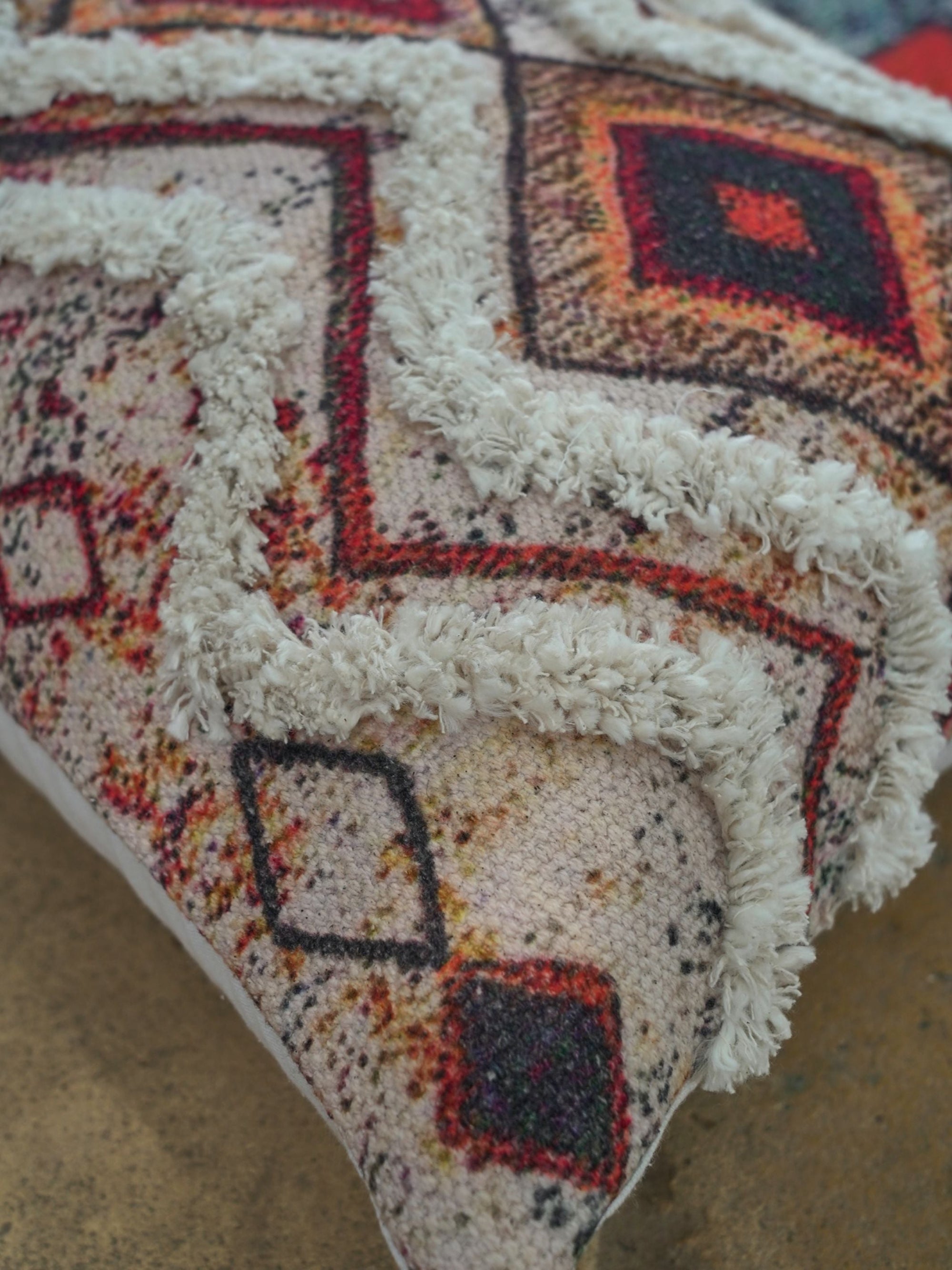 Cushion Cover - Heriz Embroidered Cotton