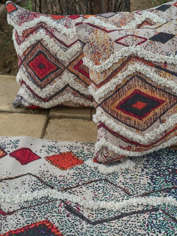 Heriz Embroidered Pillow Cover