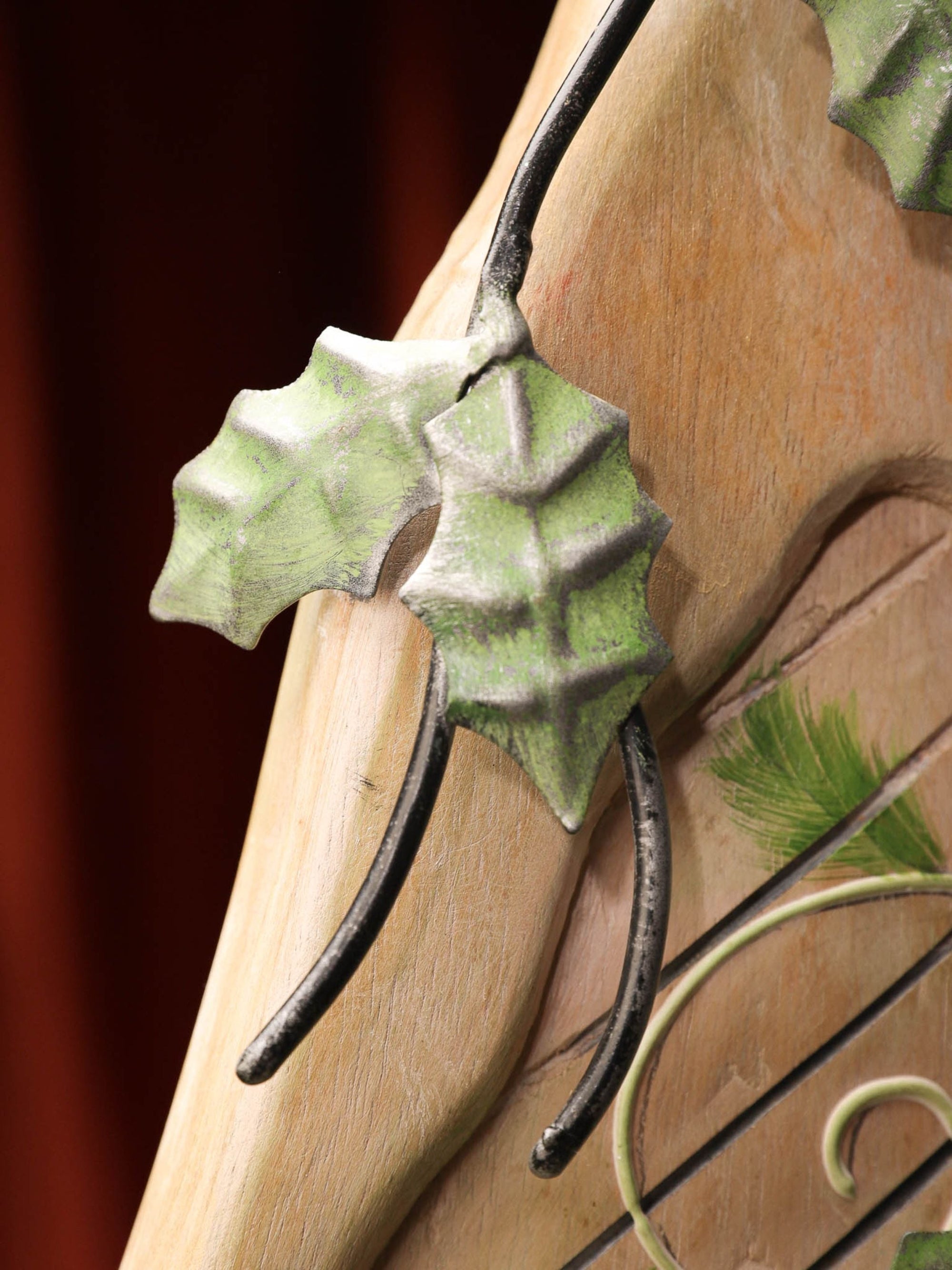 Holly Xmas Wooden Tree