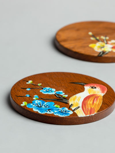 Hummingbird Wooden Coasters
